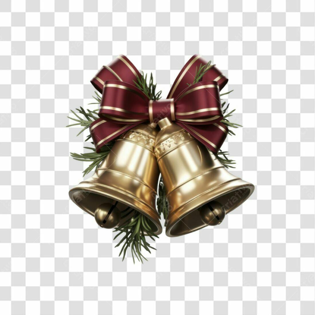 Icone Natal Sino Ouro PNG com fundo transparente