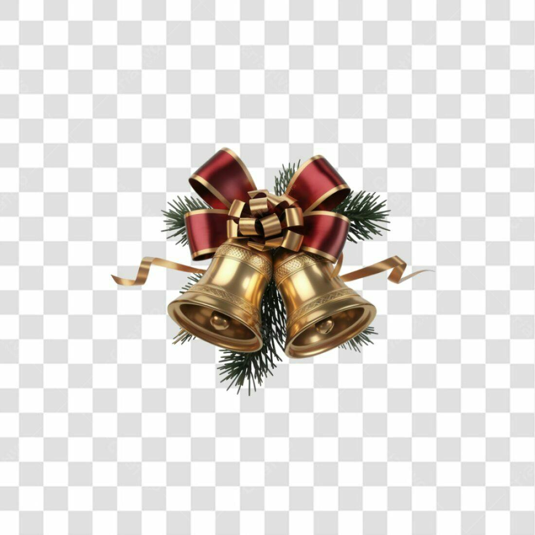 Icone Natal Sino Dourado PNG com fundo transparente
