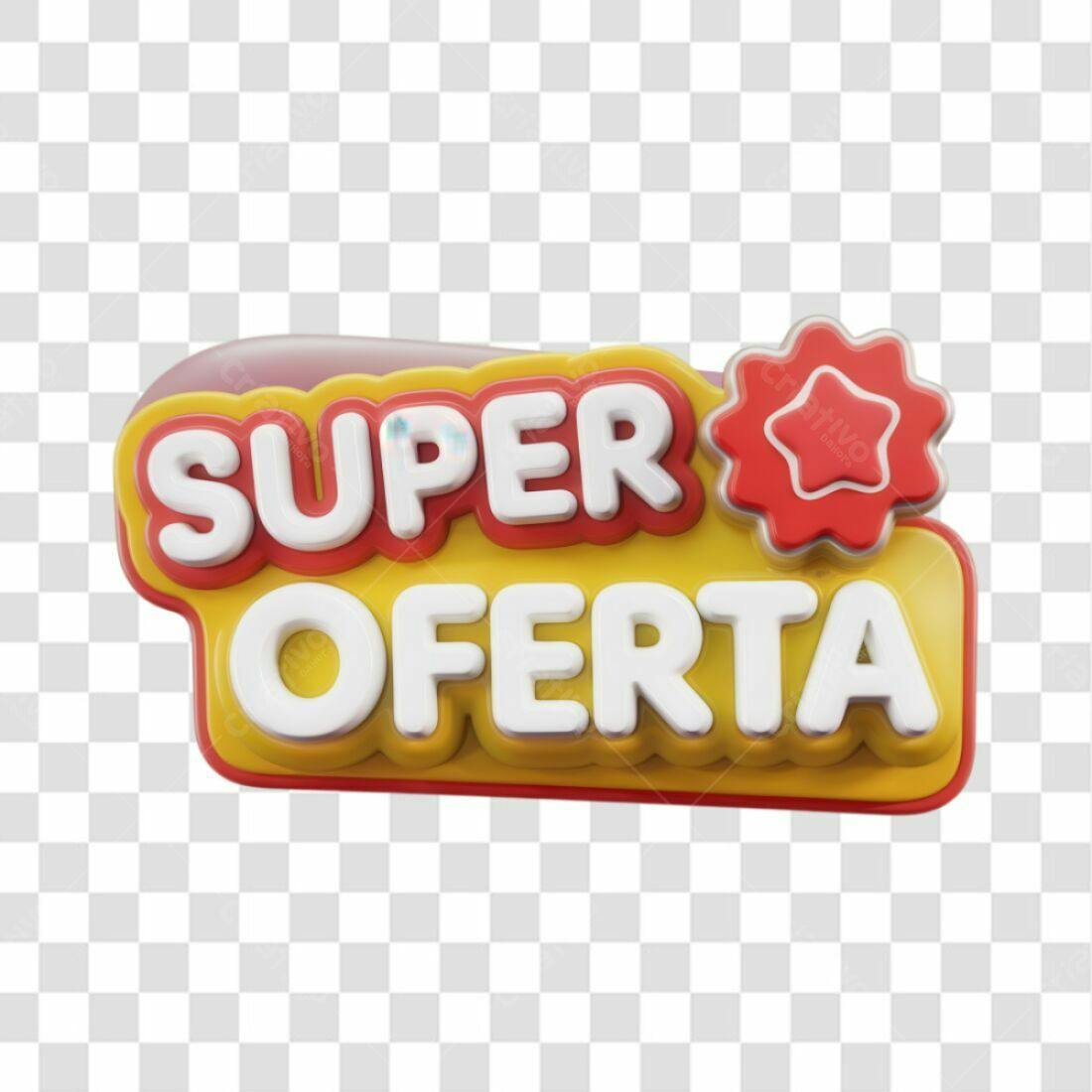 Selo Super Oferta PNG com fundo transparente