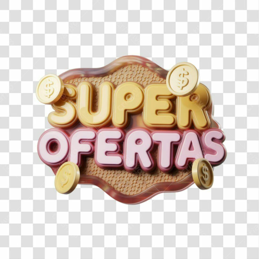 Selo Super Ofertas PNG com fundo transparente