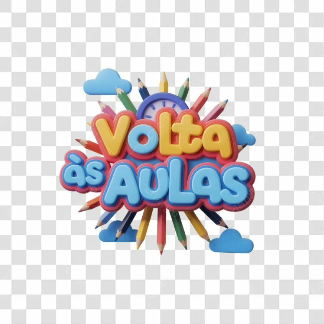 Icone Volta às Aulas PNG com fundo transparente