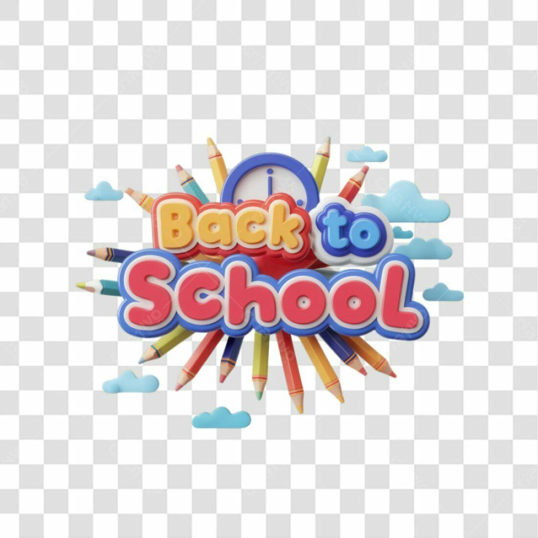 Icone Volta às Aulas PNG com fundo transparente