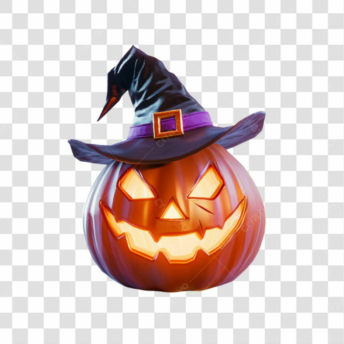 Icone Abóbora Halloween PNG com fundo transparente
