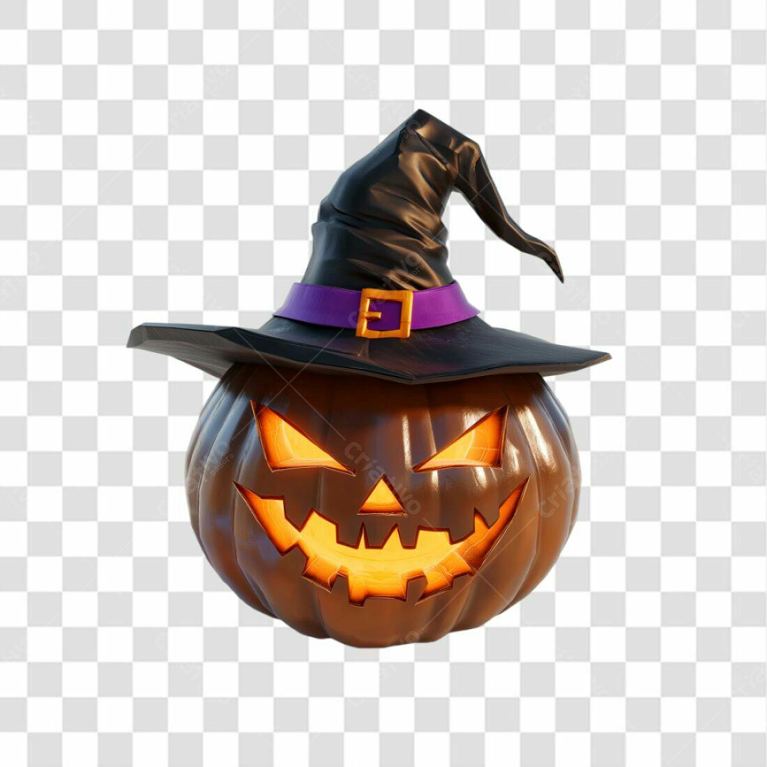 Icone Abóbora Halloween PNG com fundo transparente