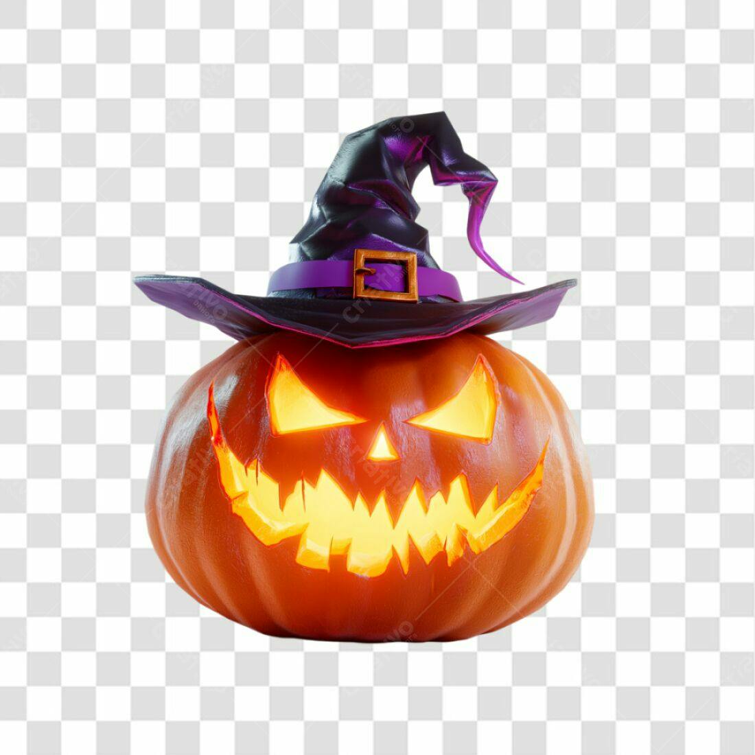 Icone Abóbora Halloween PNG com fundo transparente