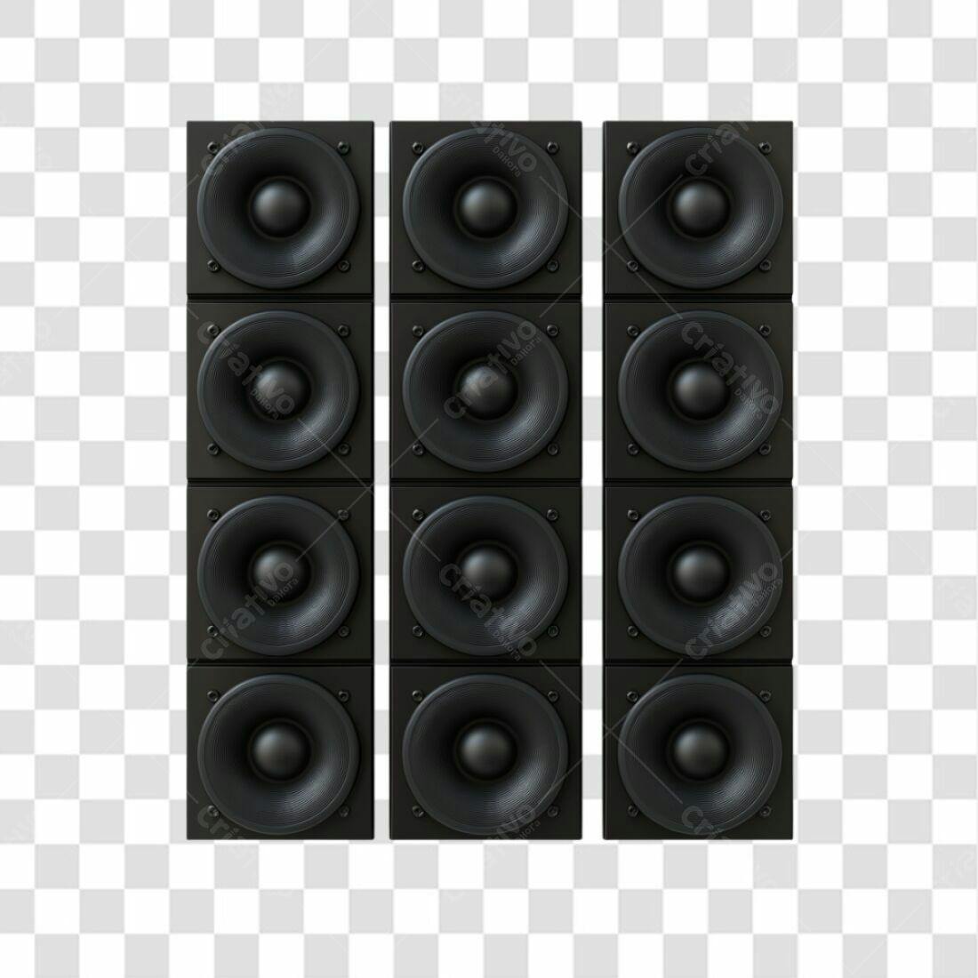 Icone Som Música PNG com fundo transparente