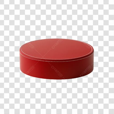 Podium Vermelho Para O Natal 3D Png Transparente