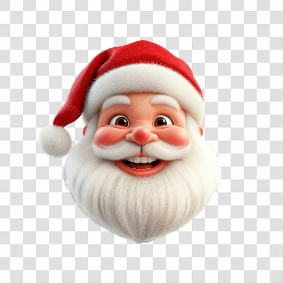 Icone Natal Papai Noel PNG com fundo transparente