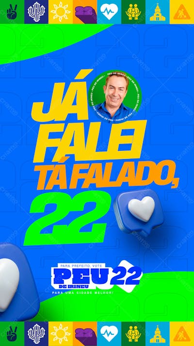 Flyer Politico Frases Prefeito Vereador Deputado Stories Psd Editável 02