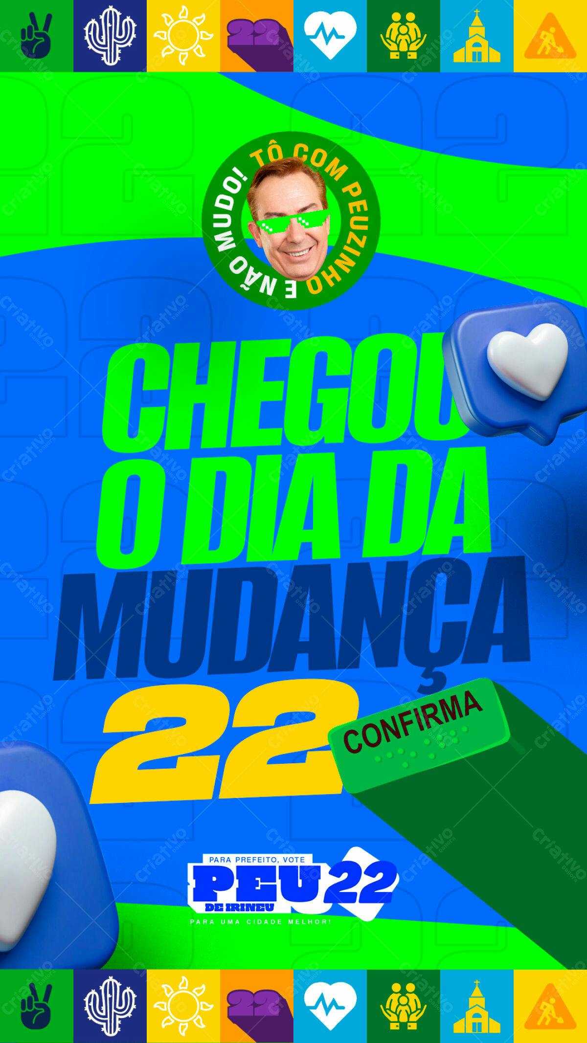 Flyer Eleições 2022 PSD Editável