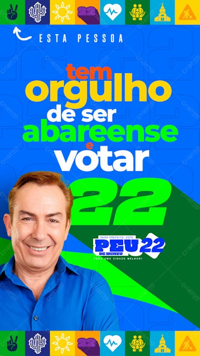 Flyer Politico Frases Prefeito Vereador Deputado Stories Psd Editável 06