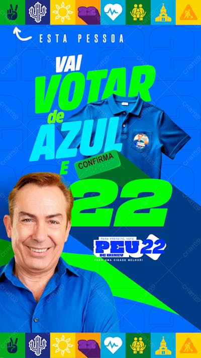 Flyer Politico Frases Prefeito Vereador Deputado Stories Psd Editável 07