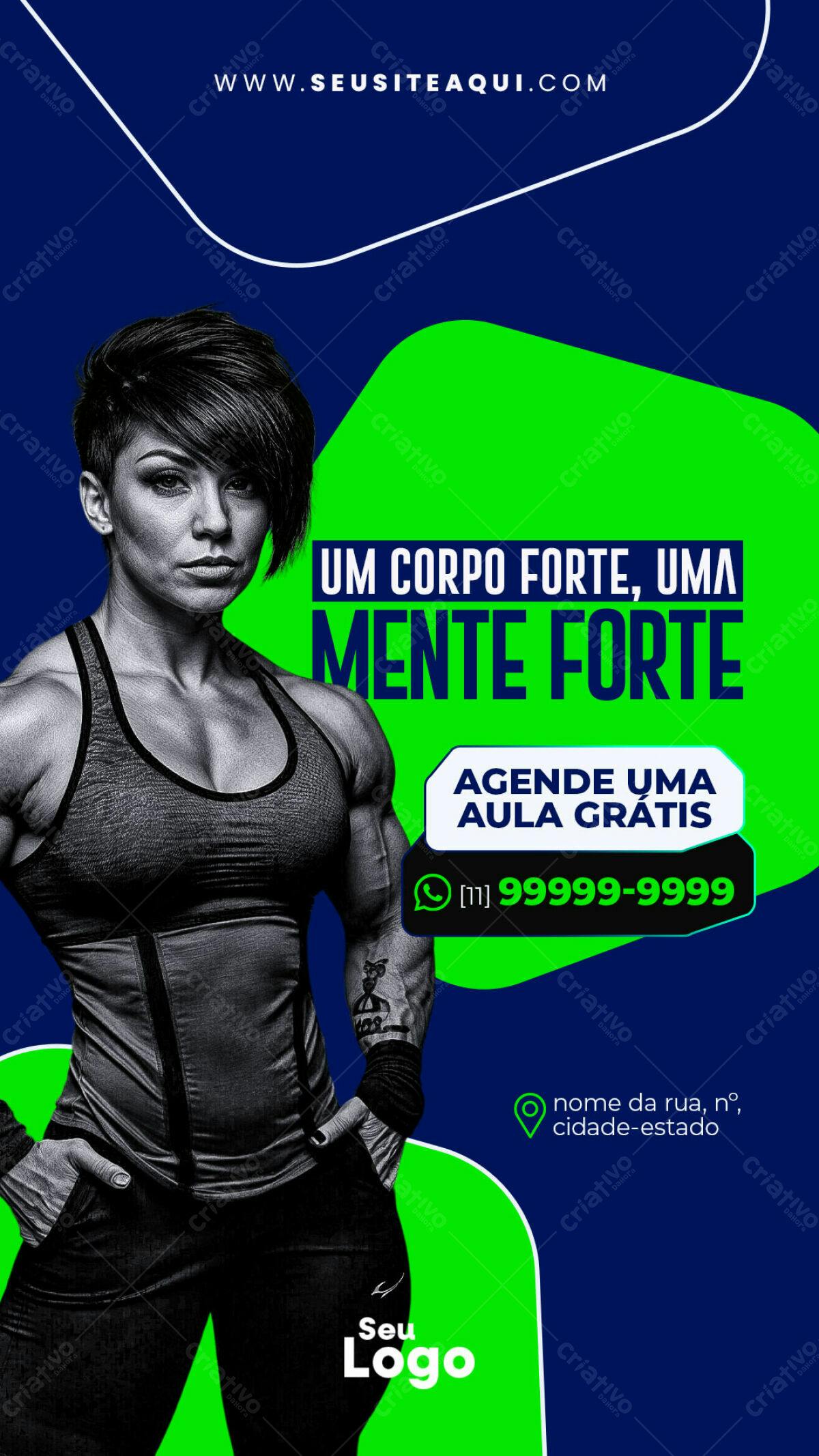Flyer Academia PSD Editável