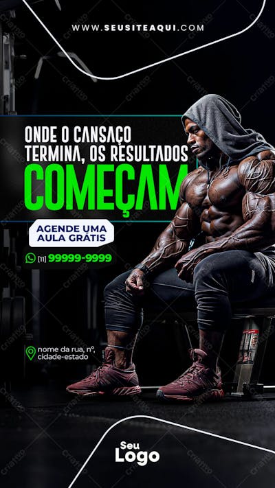 Story Academia Cross Fit Social Media