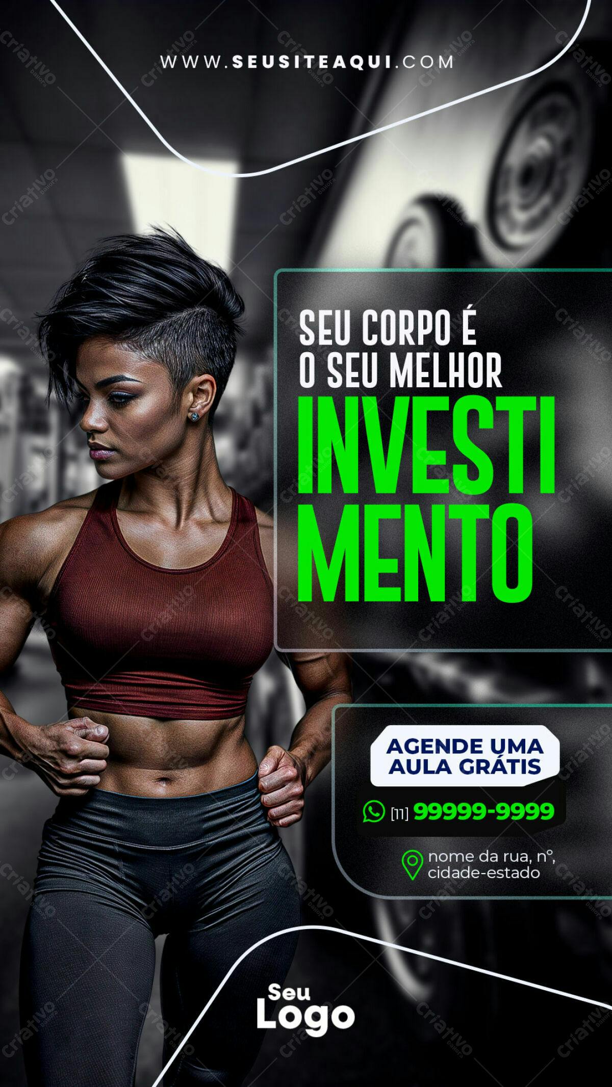 Flyer Academia PSD Editável