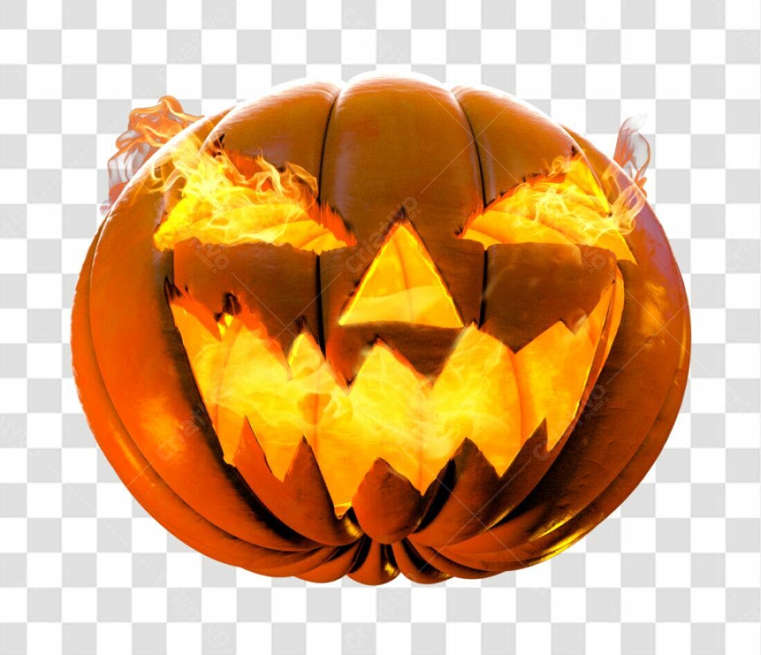 Icone Abóbora Halloween PNG com fundo transparente