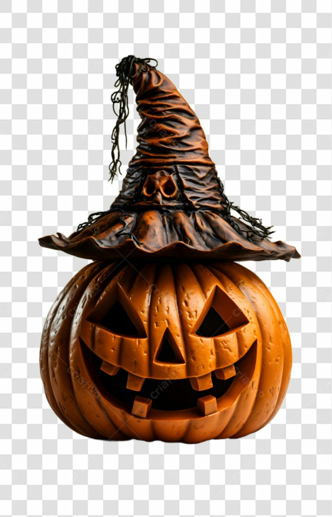 Icone abóbora Halloween PNG com fundo transparente