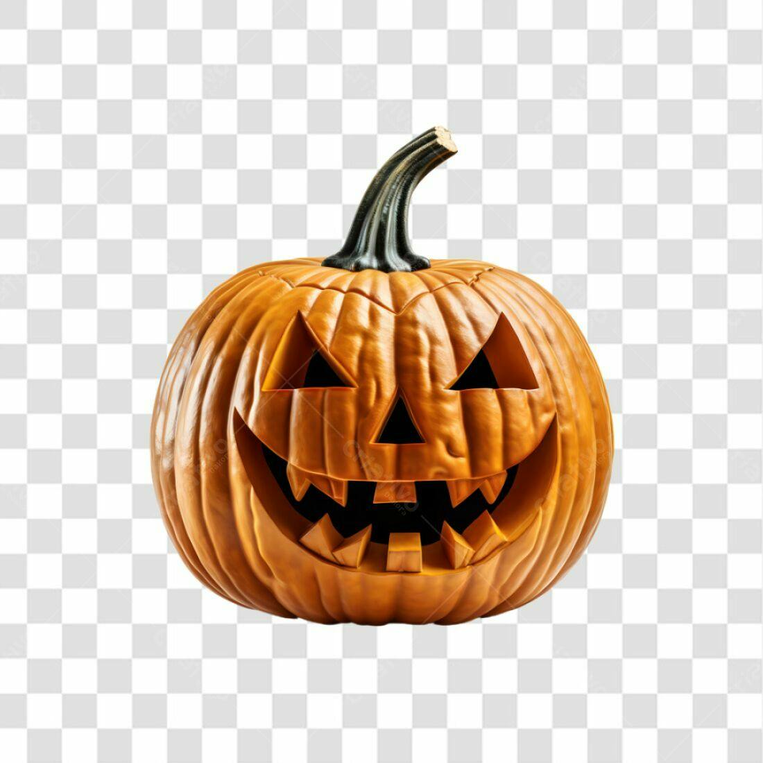 Icone Abóbora Halloween PNG com fundo transparente