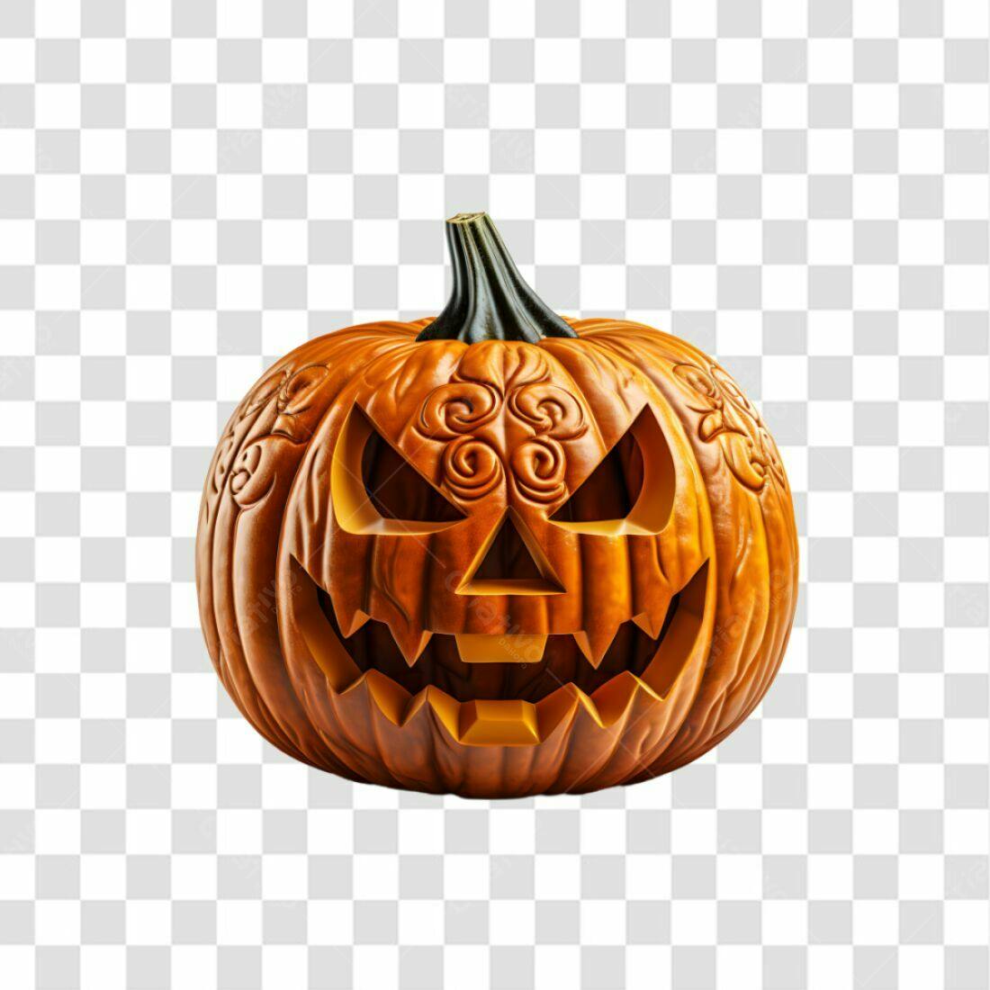 Icone Abóbora Halloween PNG com fundo transparente