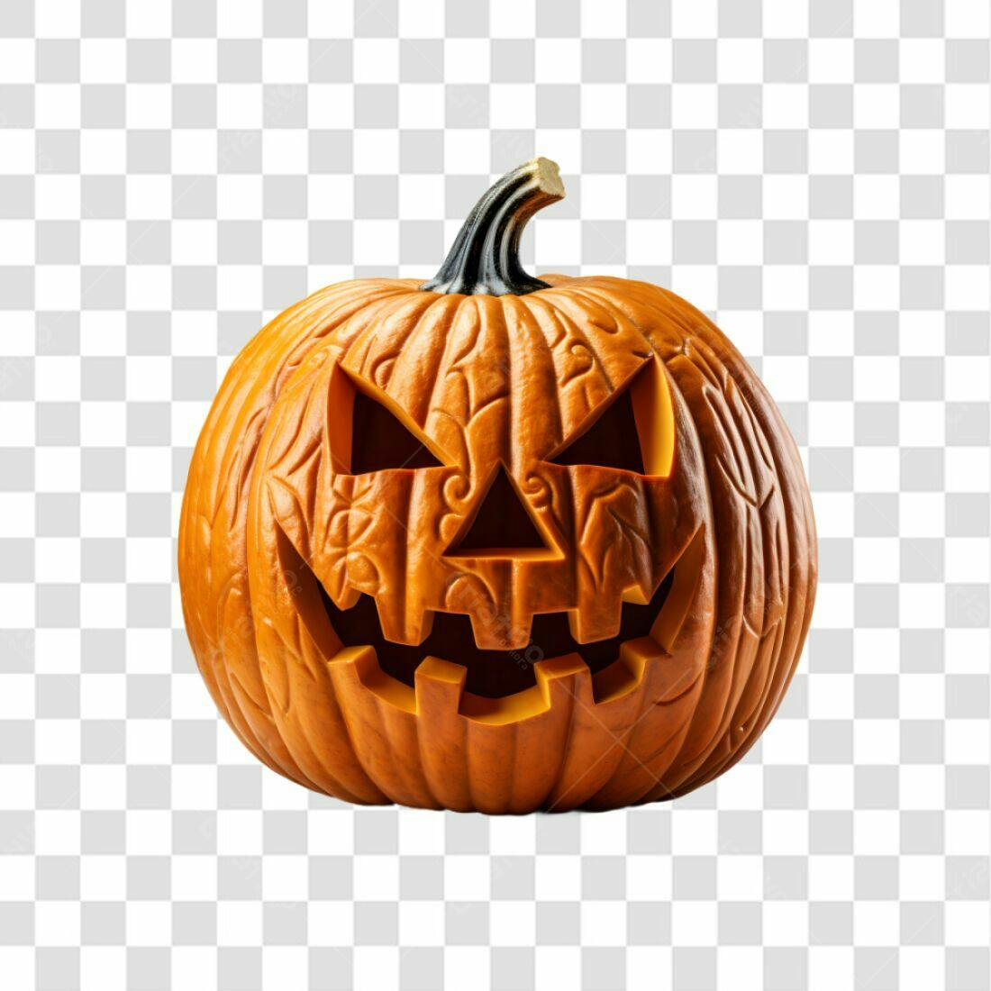 Ícone Abóbora Halloween PNG com fundo transparente