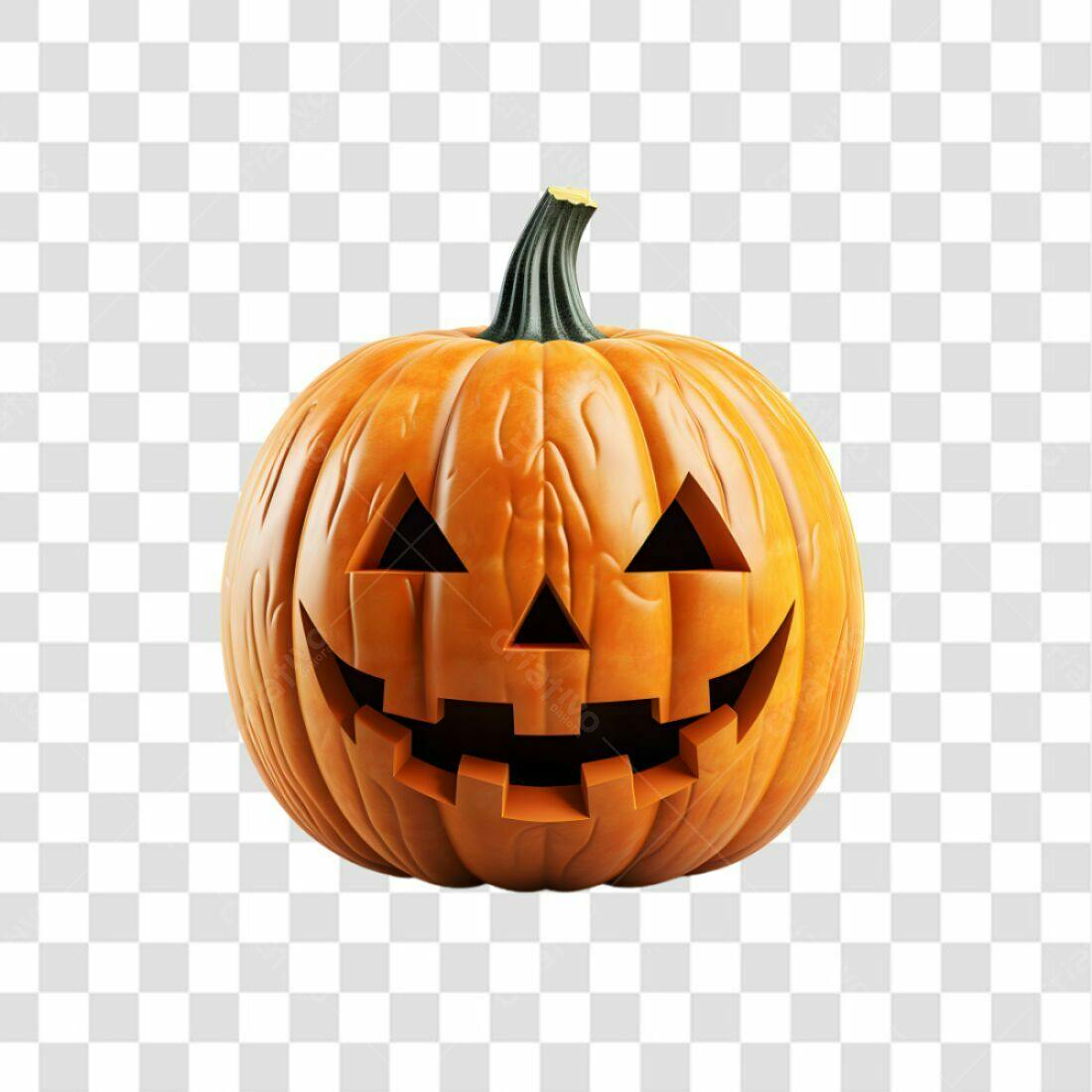 Icone Abóbora Halloween PNG com fundo transparente