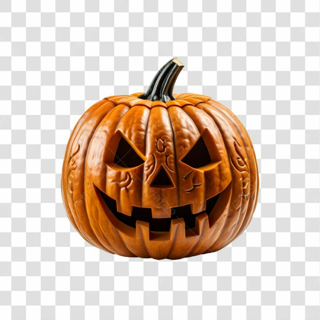 Icone Abóbora Halloween PNG com fundo transparente