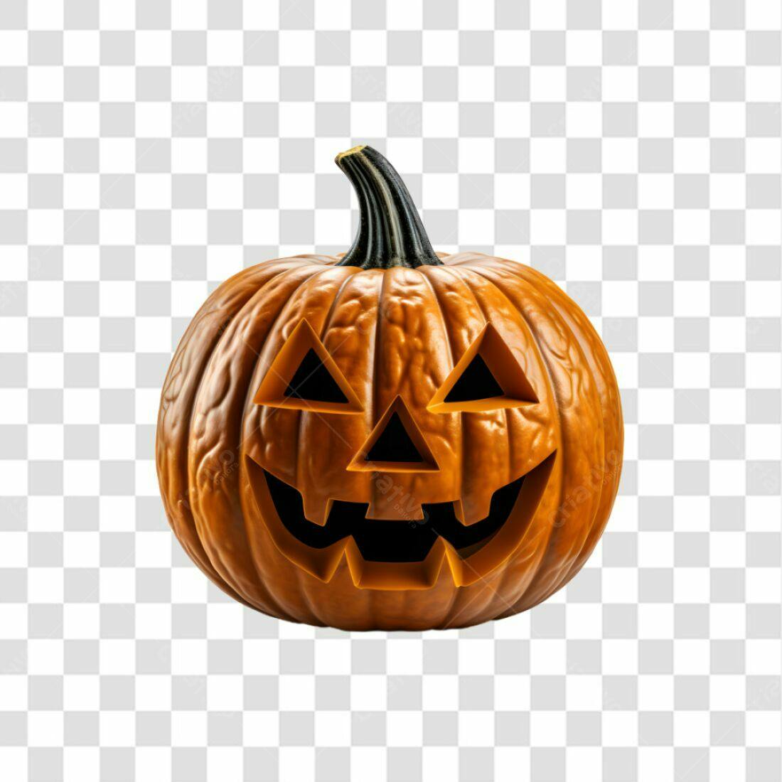 Icone Abóbora Halloween PNG com fundo transparente