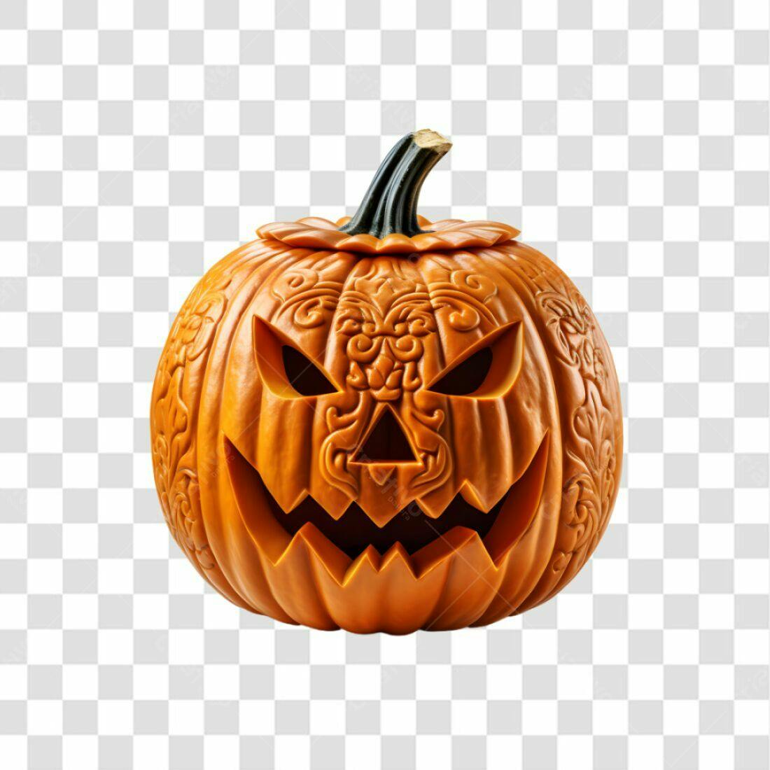 Icone Abóbora Halloween PNG com fundo transparente
