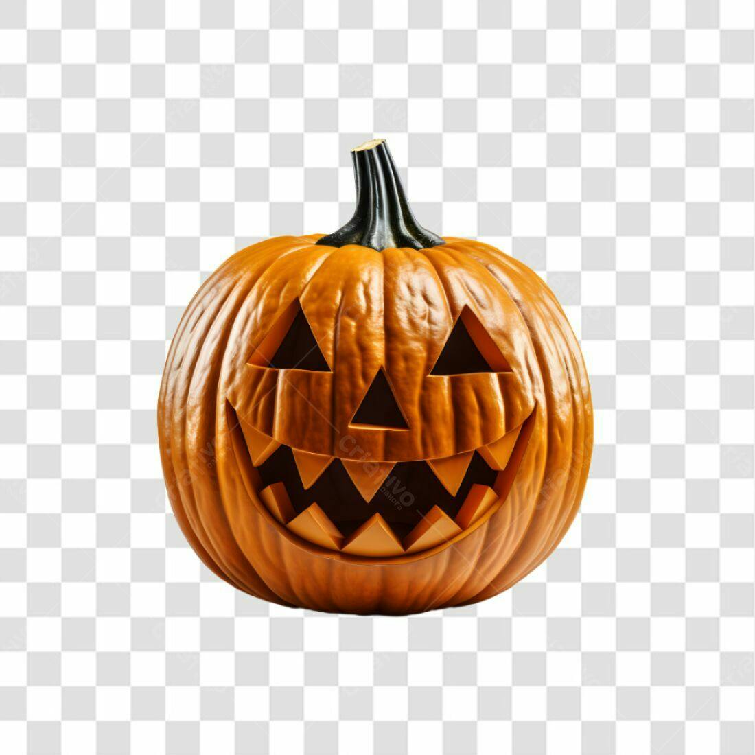 Icone Abóbora Halloween PNG com fundo transparente