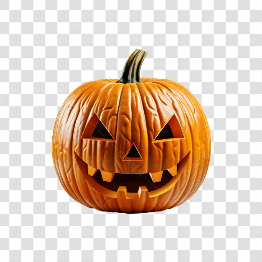 Icone Abóbora Halloween PNG com fundo transparente