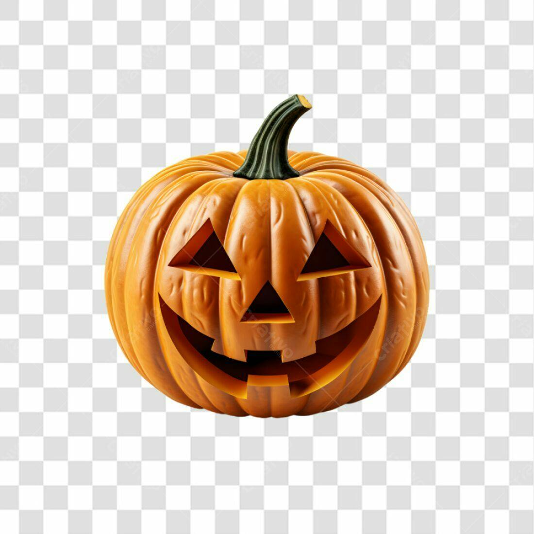 Icone Abóbora Halloween PNG com fundo transparente