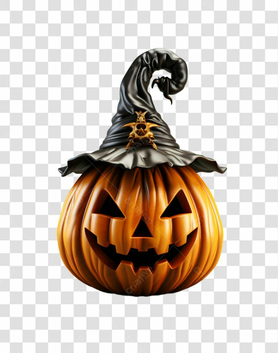 Icone Abóbora Halloween PNG com fundo transparente