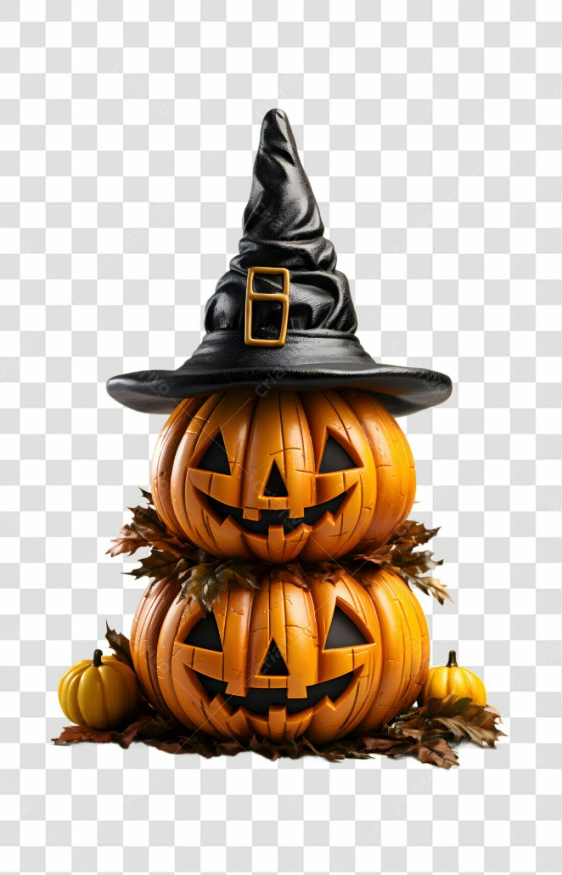 Icone Halloween Abóboras PNG com fundo transparente