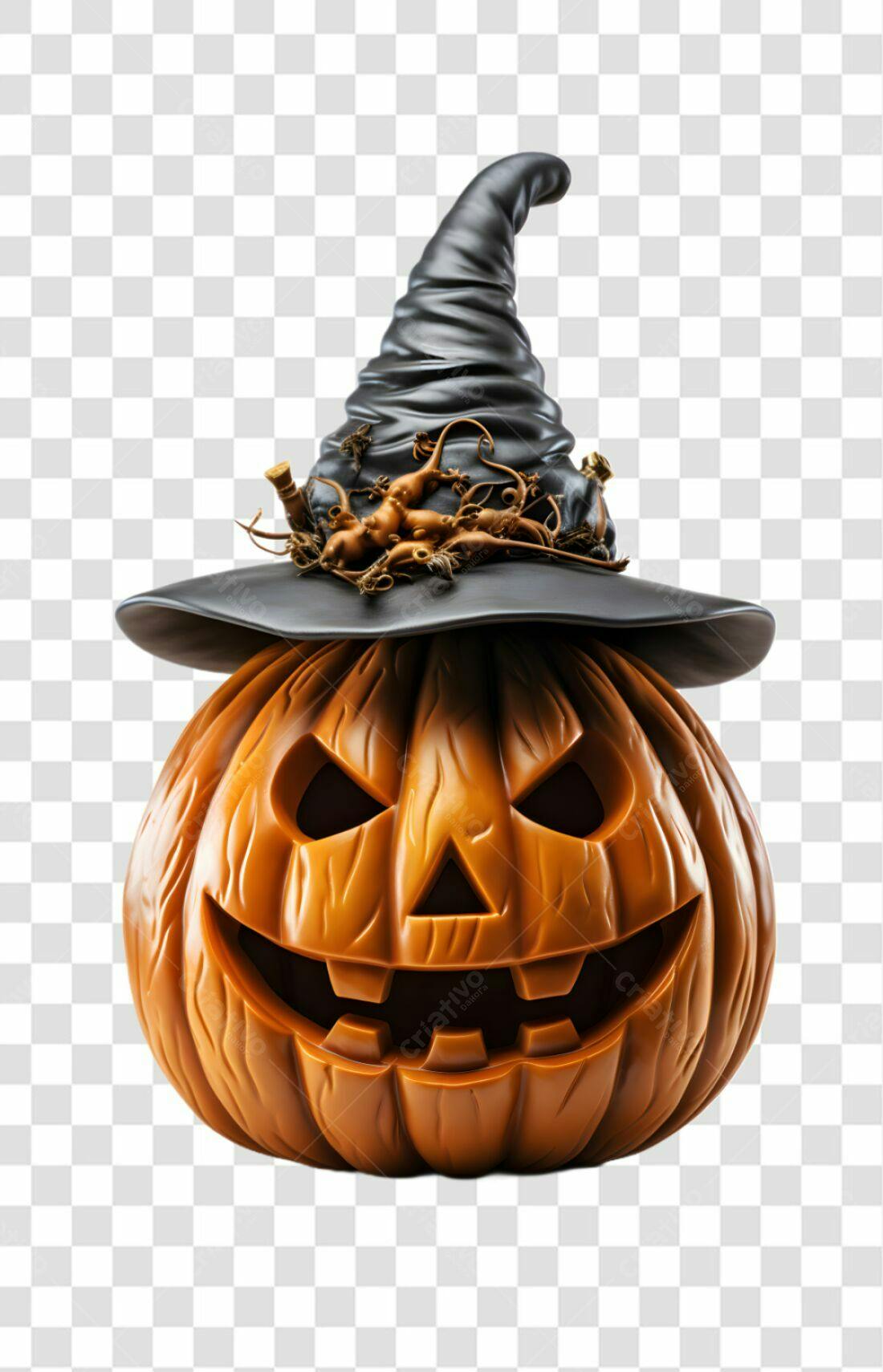 Icone Abóbora Halloween PNG com fundo transparente