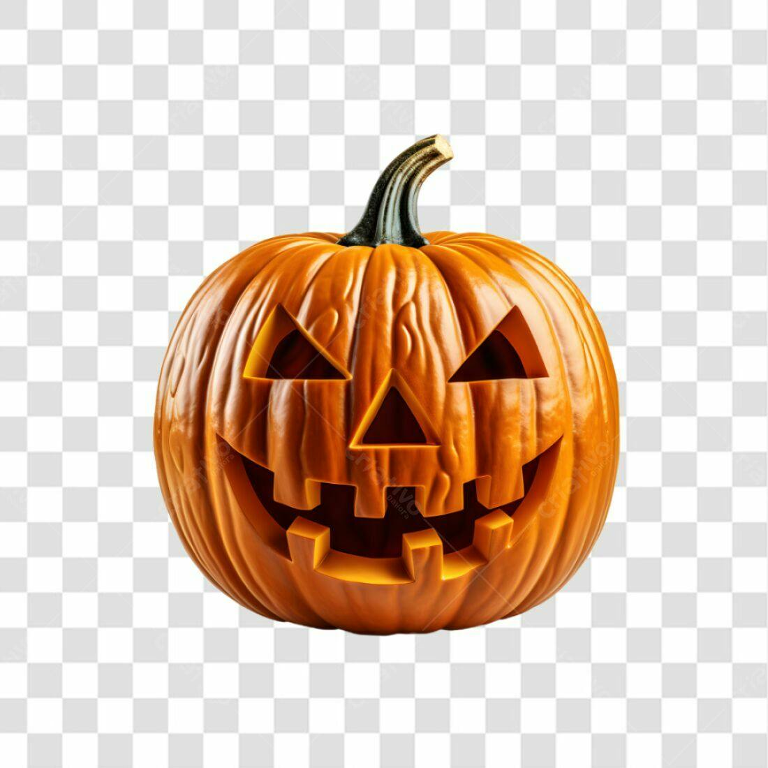 Icone Abóbora Halloween PNG com fundo transparente