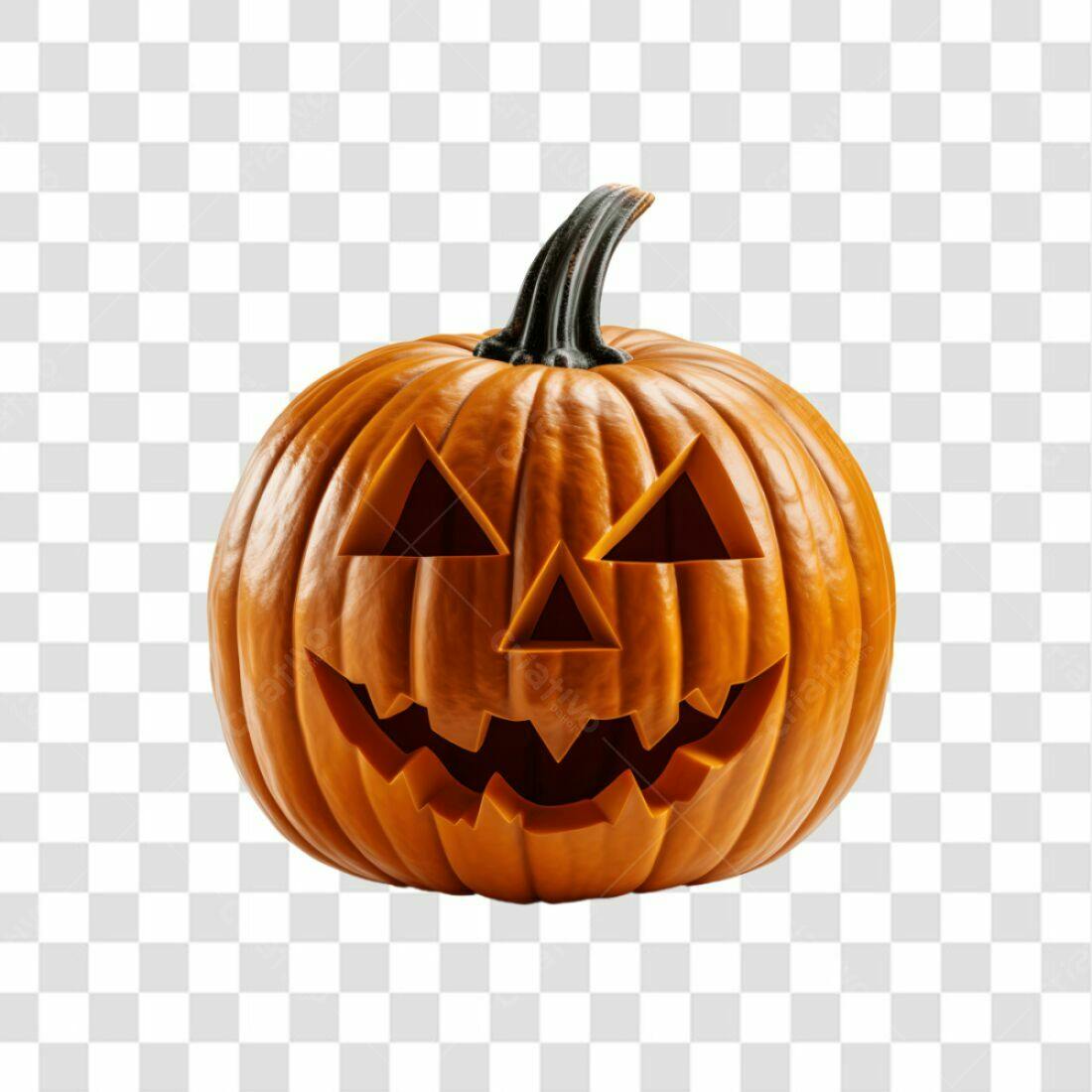 Icone Abóbora Halloween PNG com fundo transparente