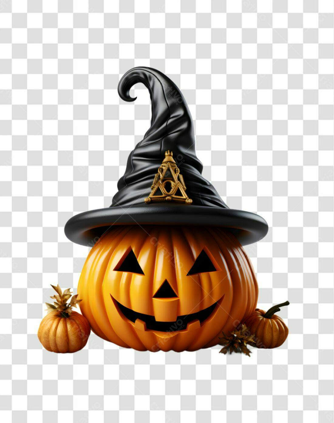Icone Abóbora Halloween PNG com fundo transparente