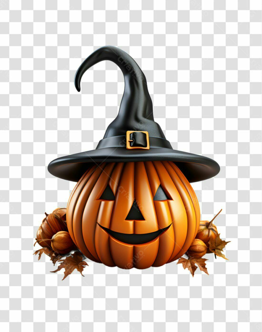 Icone Abóbora de Halloween PNG com fundo transparente