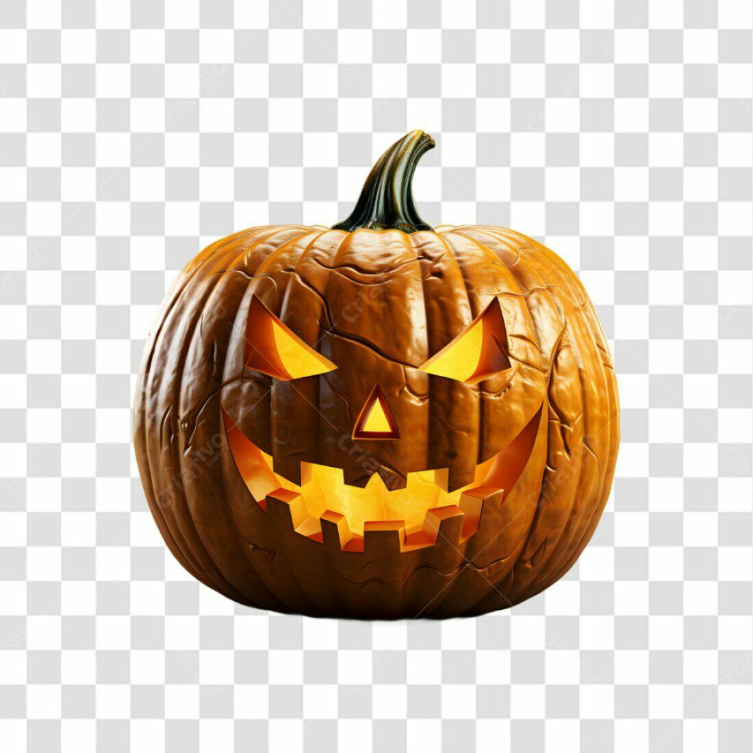 Icone de Abóbora de Halloween PNG com fundo transparente
