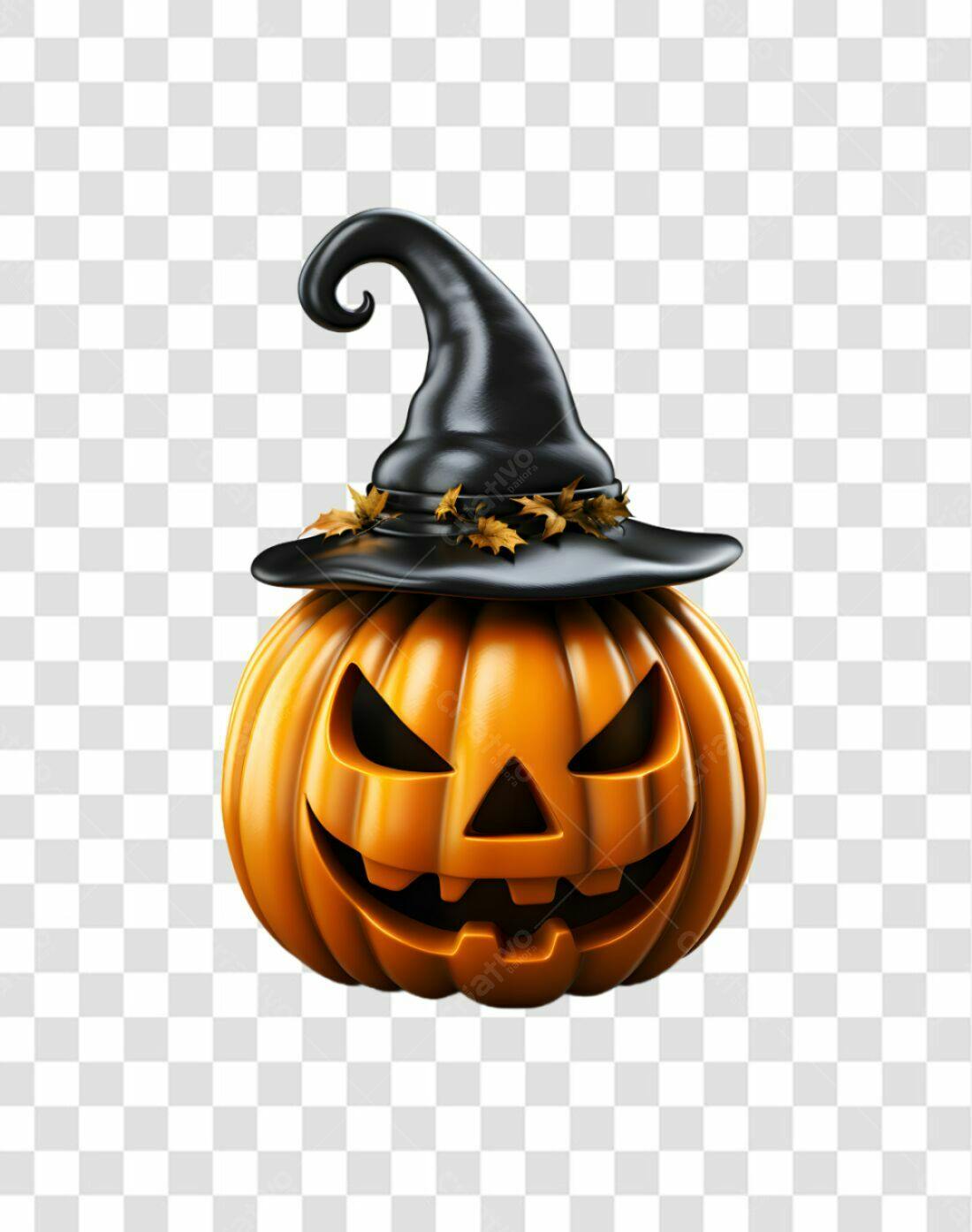Icone Abóbora Halloween PNG com fundo transparente