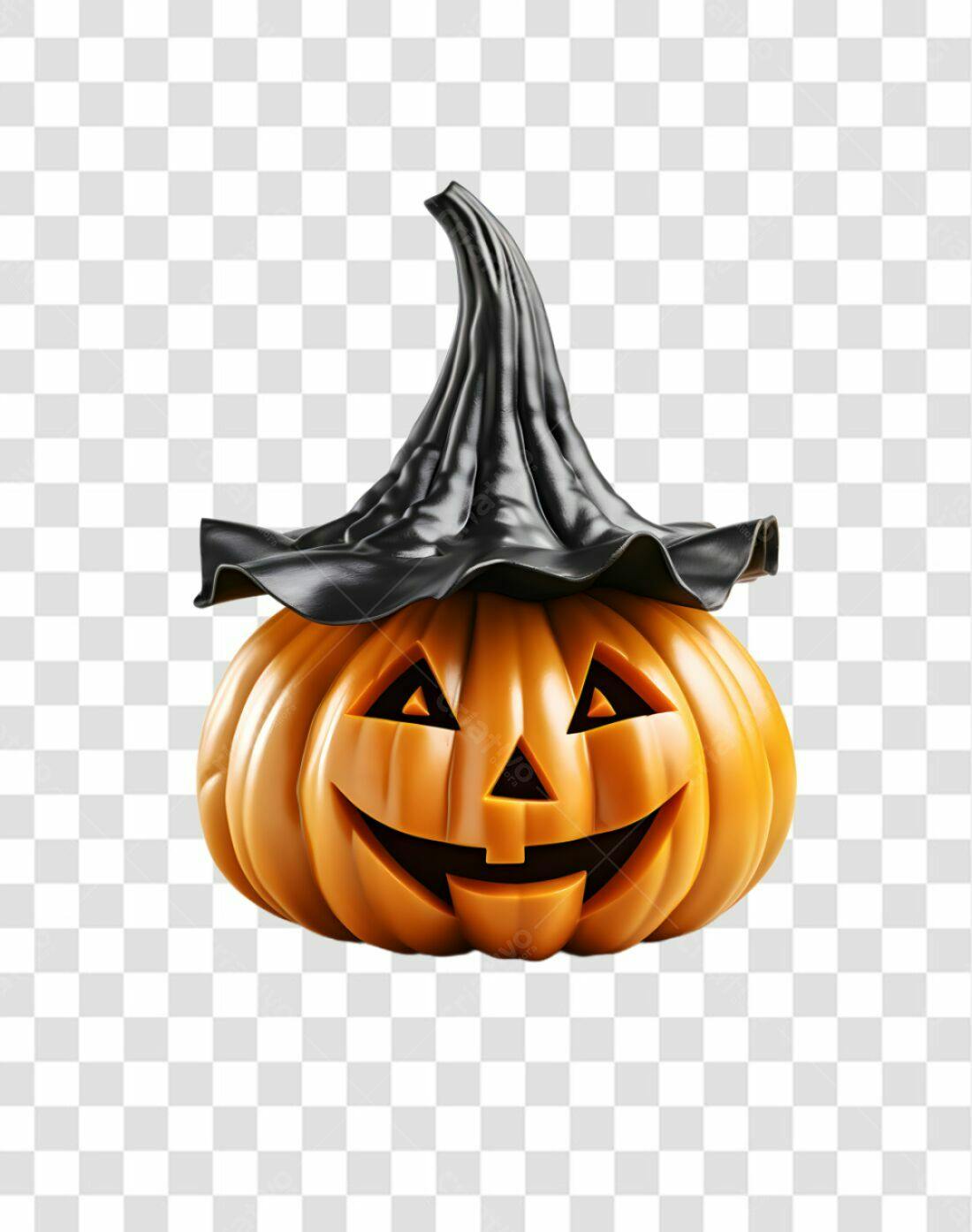Icone Abóbora Halloween PNG com fundo transparente