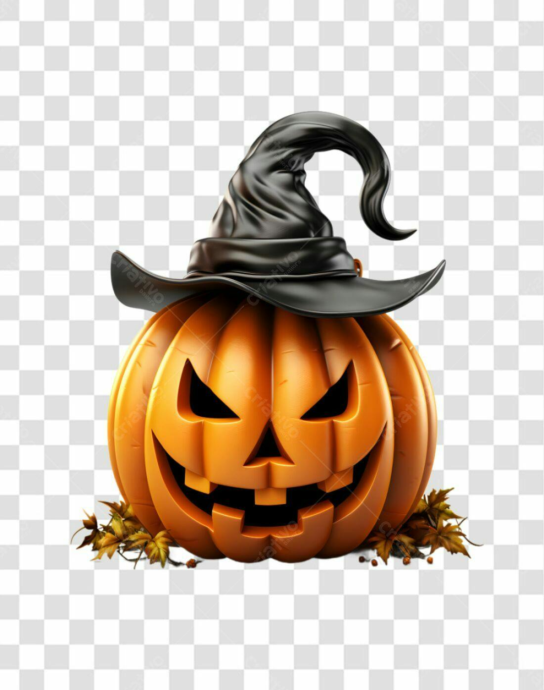 Icone Abóbora Halloween PNG com fundo transparente
