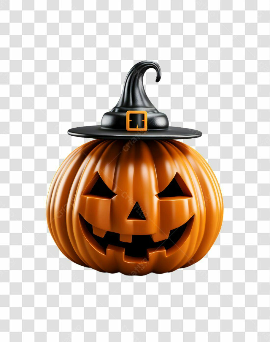 Icone Abóbora Halloween PNG com fundo transparente
