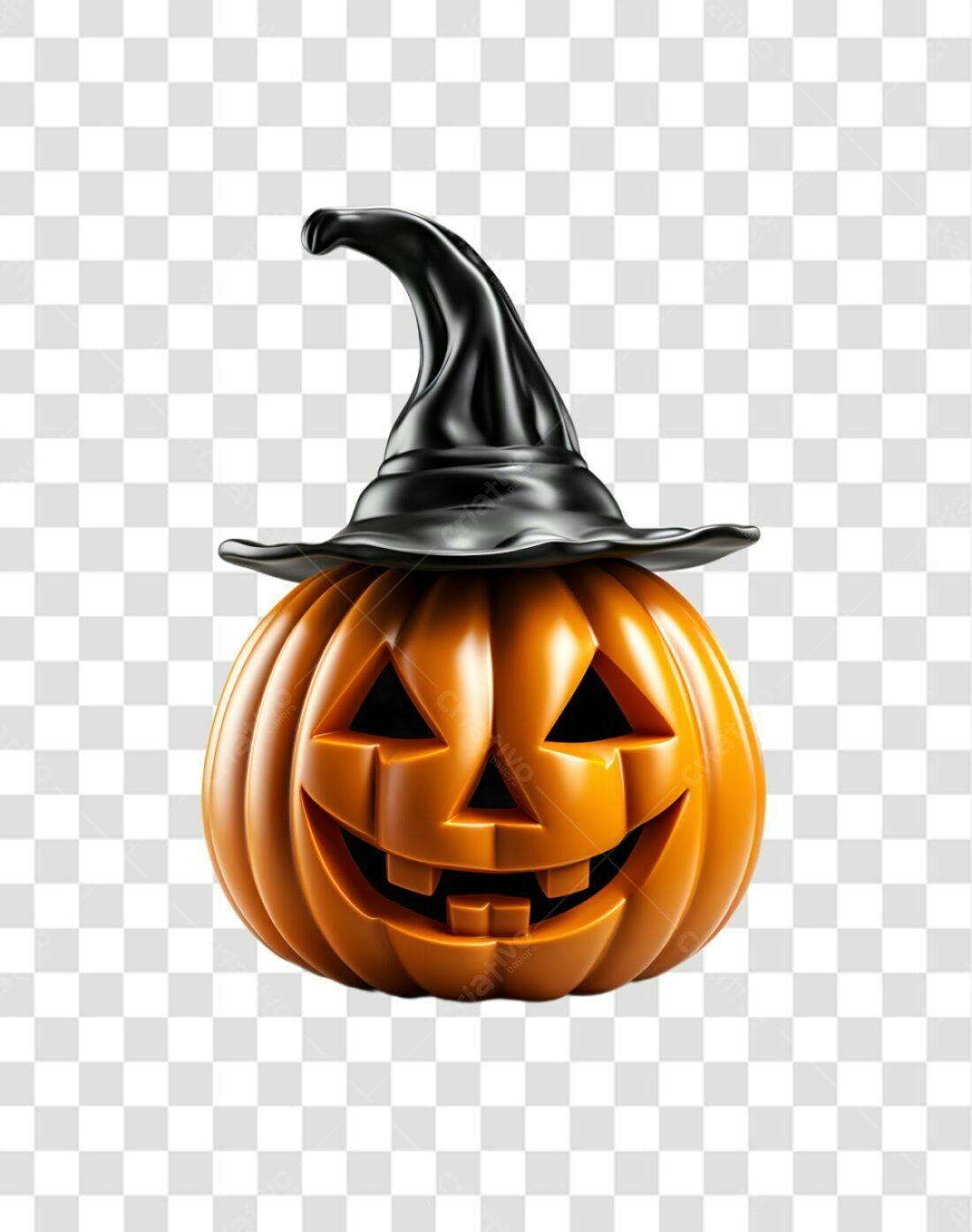 Icone Abóbora Halloween PNG com fundo transparente
