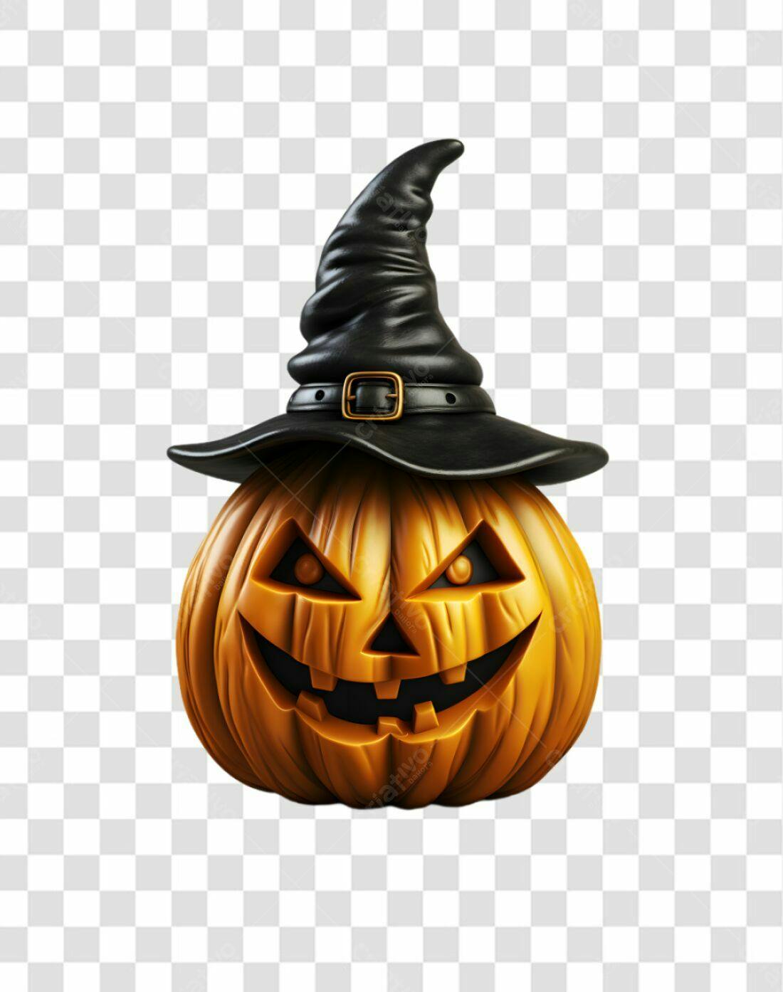 Icone Abóbora de Halloween PNG com fundo transparente