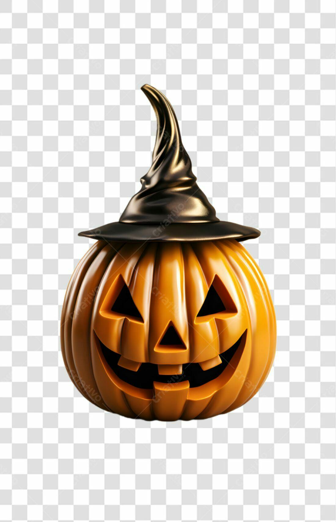 Icone Abóbora Halloween PNG com fundo transparente