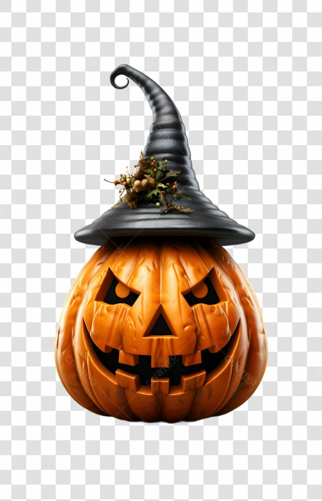 Icone Abóbora de Halloween PNG com fundo transparente