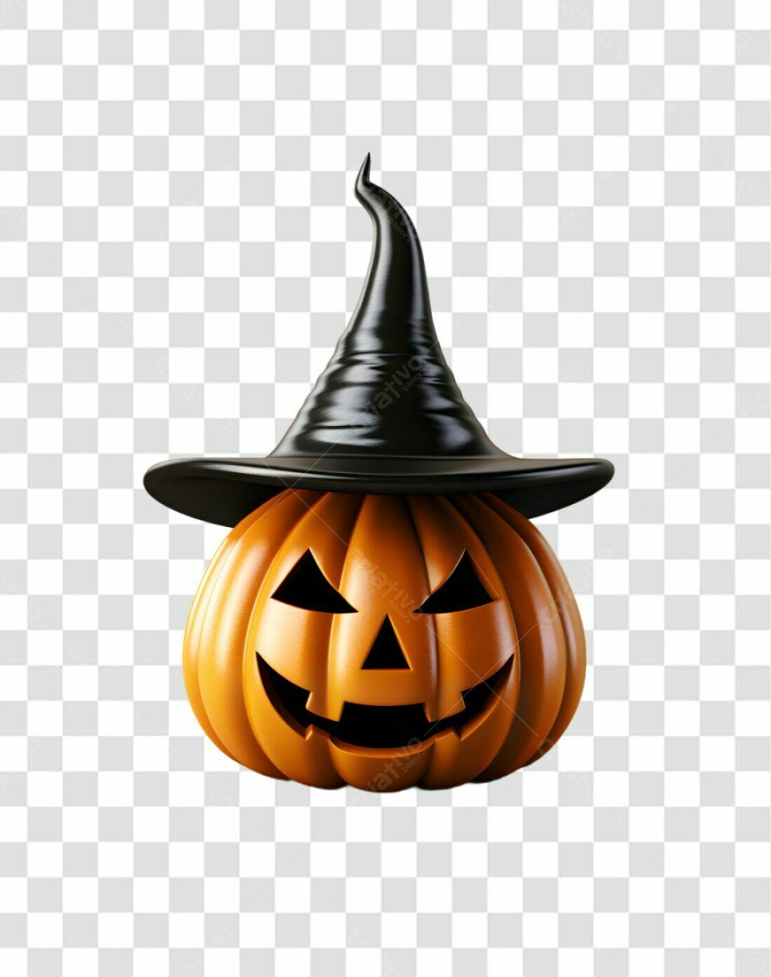 Icone Abóbora Halloween PNG com fundo transparente
