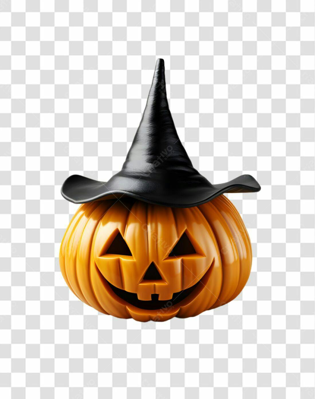 Icone Abóbora de Halloween PNG com fundo transparente