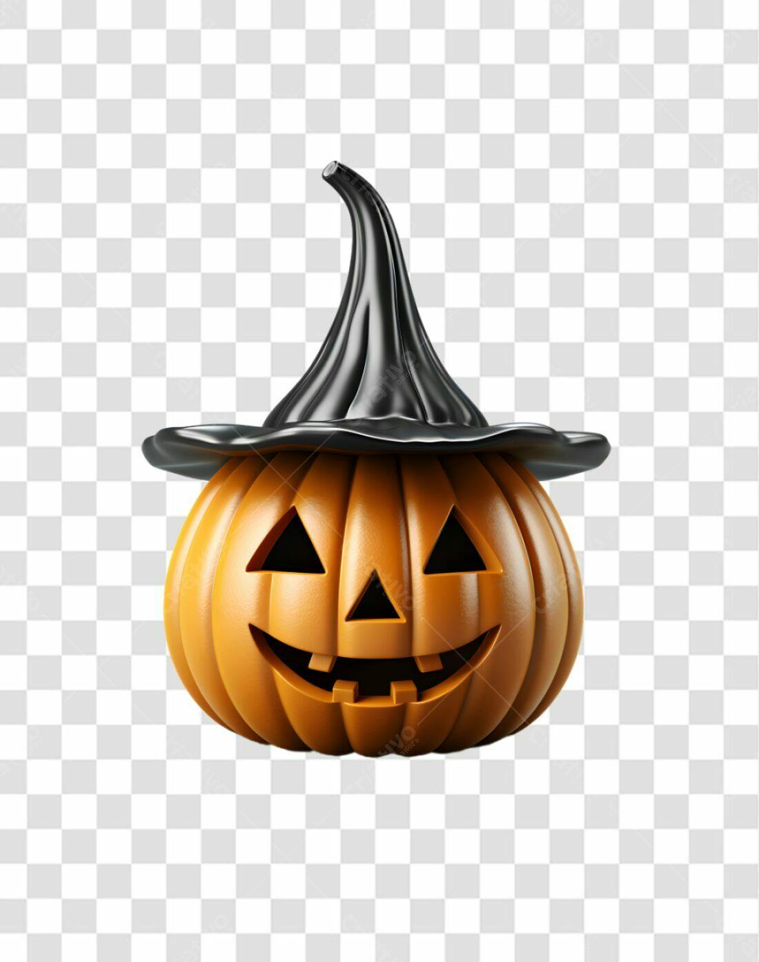 Icone Abóbora Halloween PNG com fundo transparente